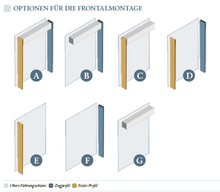 Lade das Bild in den Galerie-Viewer, Frontalmontage Plisseetür Basic
